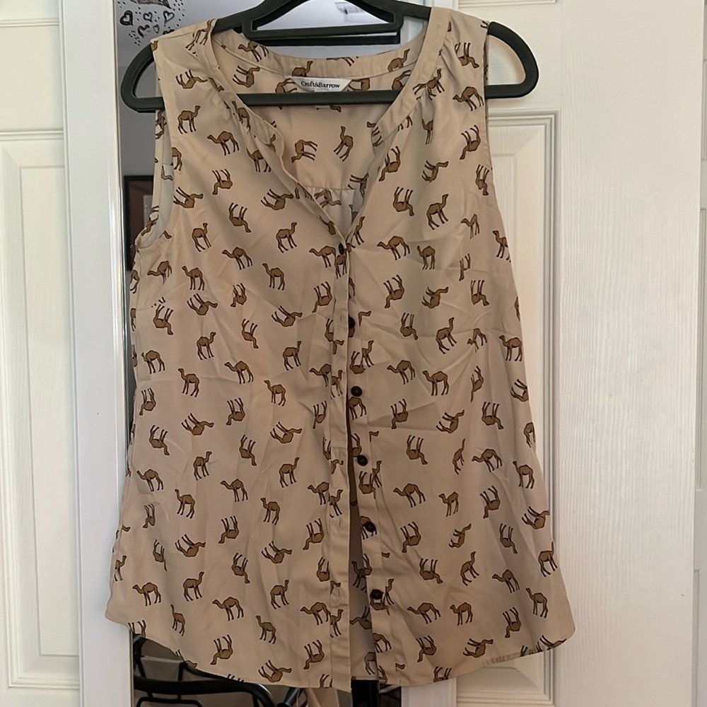 Fun Camel Print Blouse